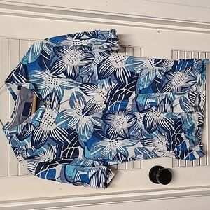 Men Tommt Bahama silk Hawaiian aloha shirt